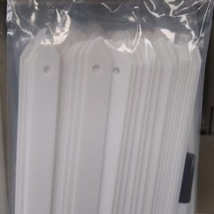 WHITE PLASTIC LABELS 6″ – 1250mm WITH MARKER