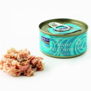 FISH4CATS CAN TUNA FILLET WITH CRAB 70g
