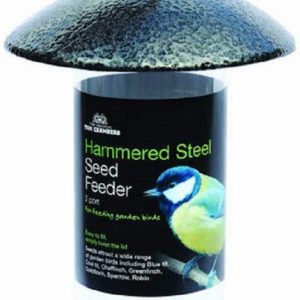HAMMERED STEEL SEED FEEDER – 2 PORT