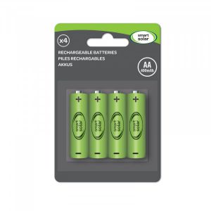 RECHARGEABLE AA BATTERIES 600mAh 4 PACK