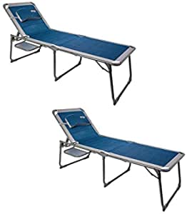 BUNDLE OF 2 RAGLEY PRO LOUNGER/SUNBED WITH SIDE TABLE