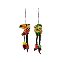 WOODIES BIRDY DANGLERS PARROT TOYS