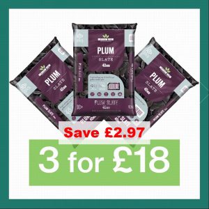 GRAVELS: 3 BAGS FOR £18 BUNDLE – PLUM SLATE 40MM