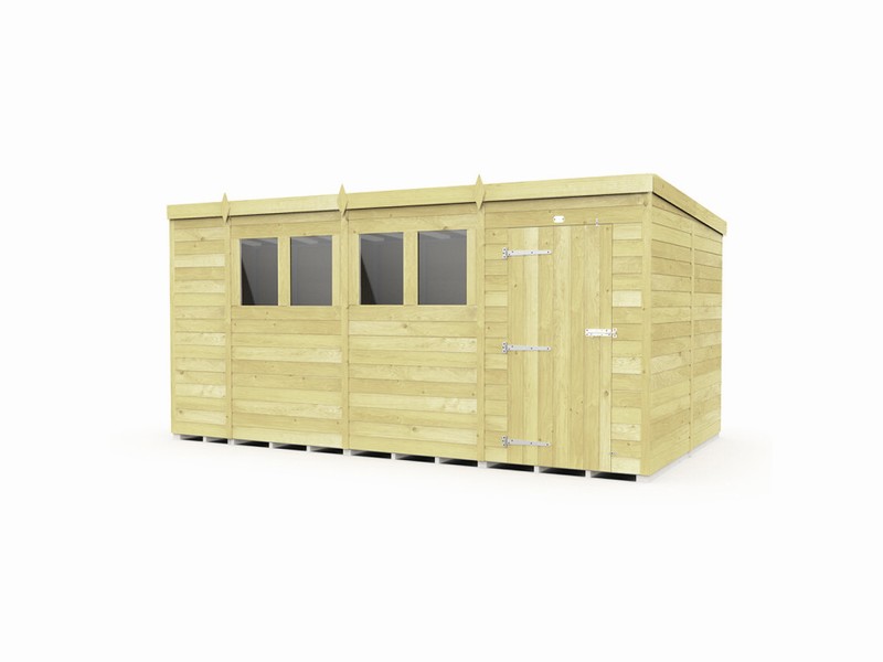 20% OFF 14ft X 8ft PENT SHED