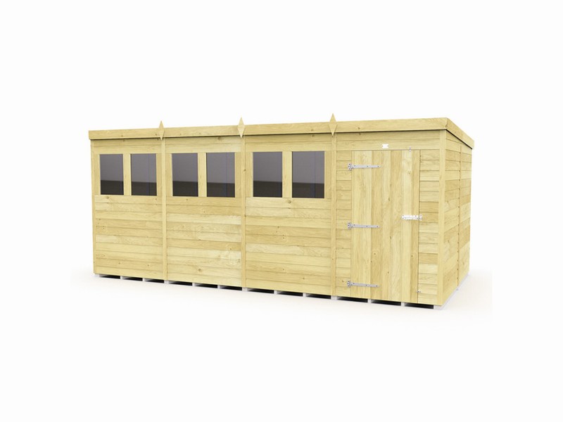 20% OFF 16ft X 8ft PENT SHED