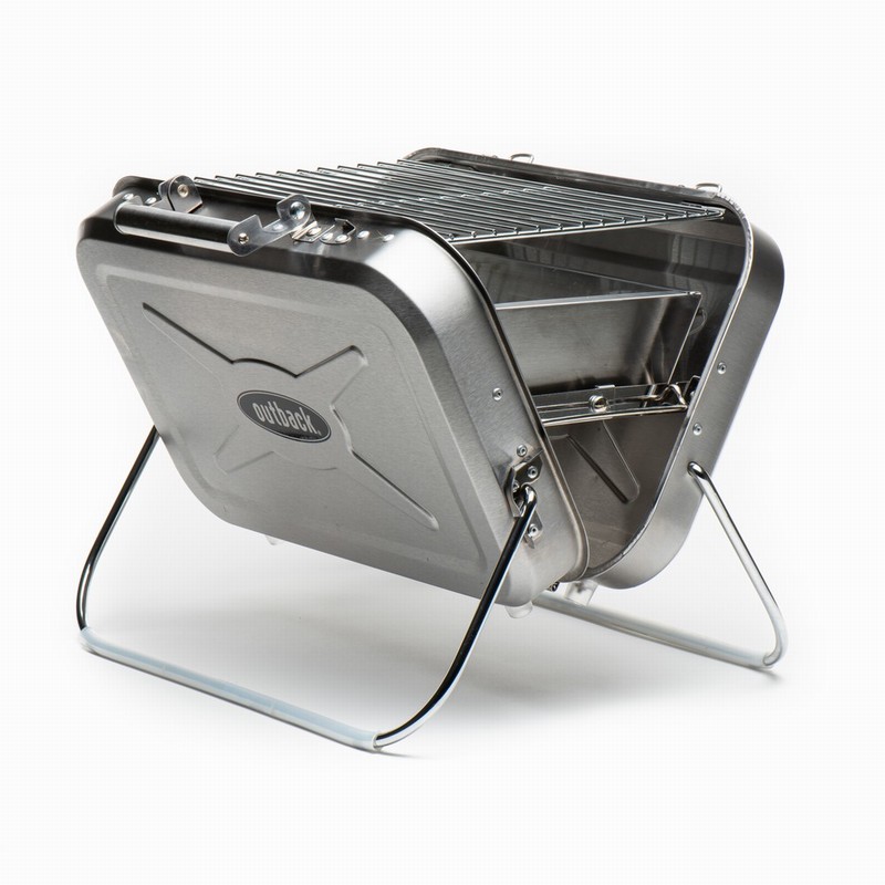 PORTABLE S/STEEL (BRIEFCASE STYLE) CHARCOAL BBQ