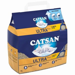 CATSAN ULTRA CLUMPING ODOUR CONTROL CAT LITTER 5L