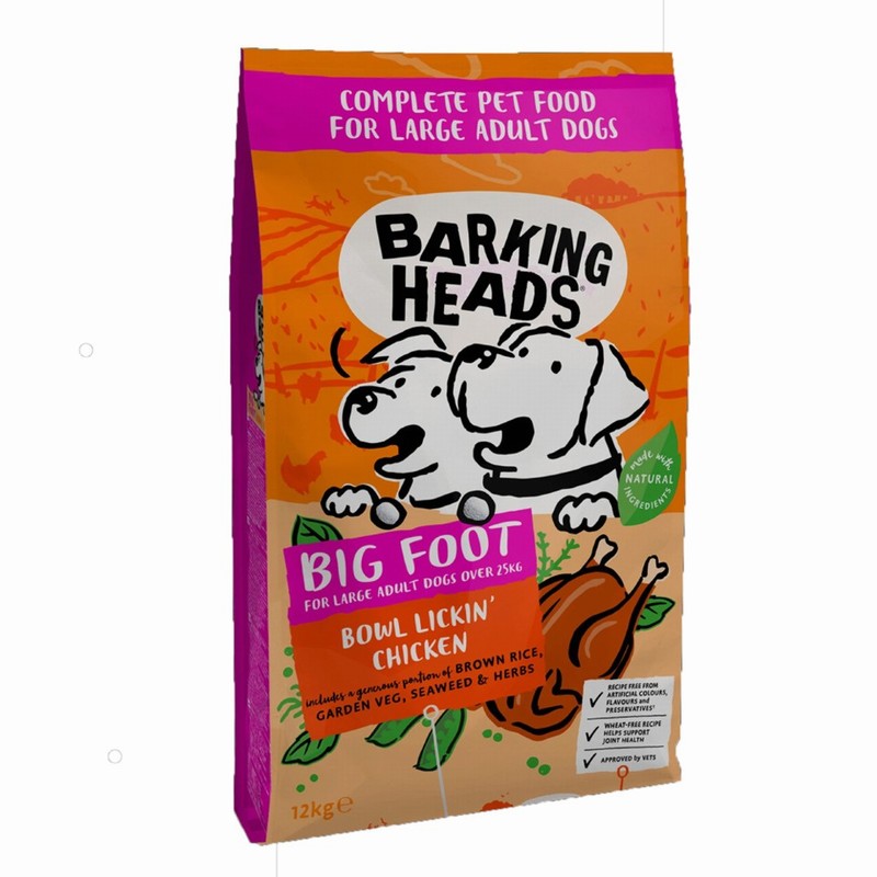 BARKING HEADS LARGE BREED BOWL LICKIN’ CHICKEN 12kg