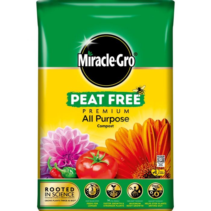 MIRACLE-GRO ALL PURP PEAT FREE COMPOST 20L